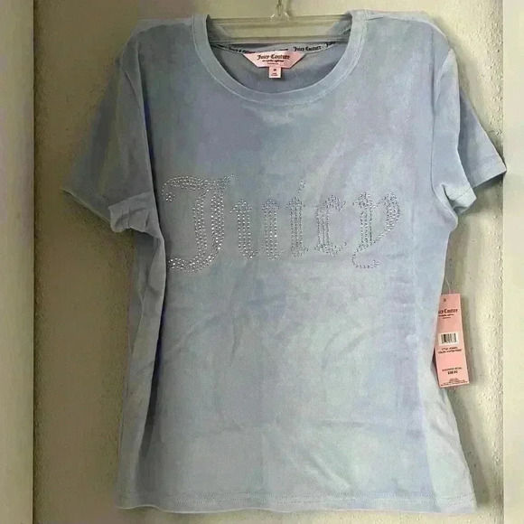 Juicy Couture Tops - Juicy Couture Sleepwear Loungewear Velour Top & Pants